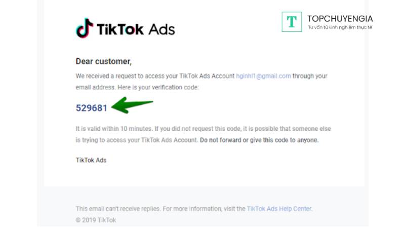 Tạo tài khoản quảng cáo TikTok